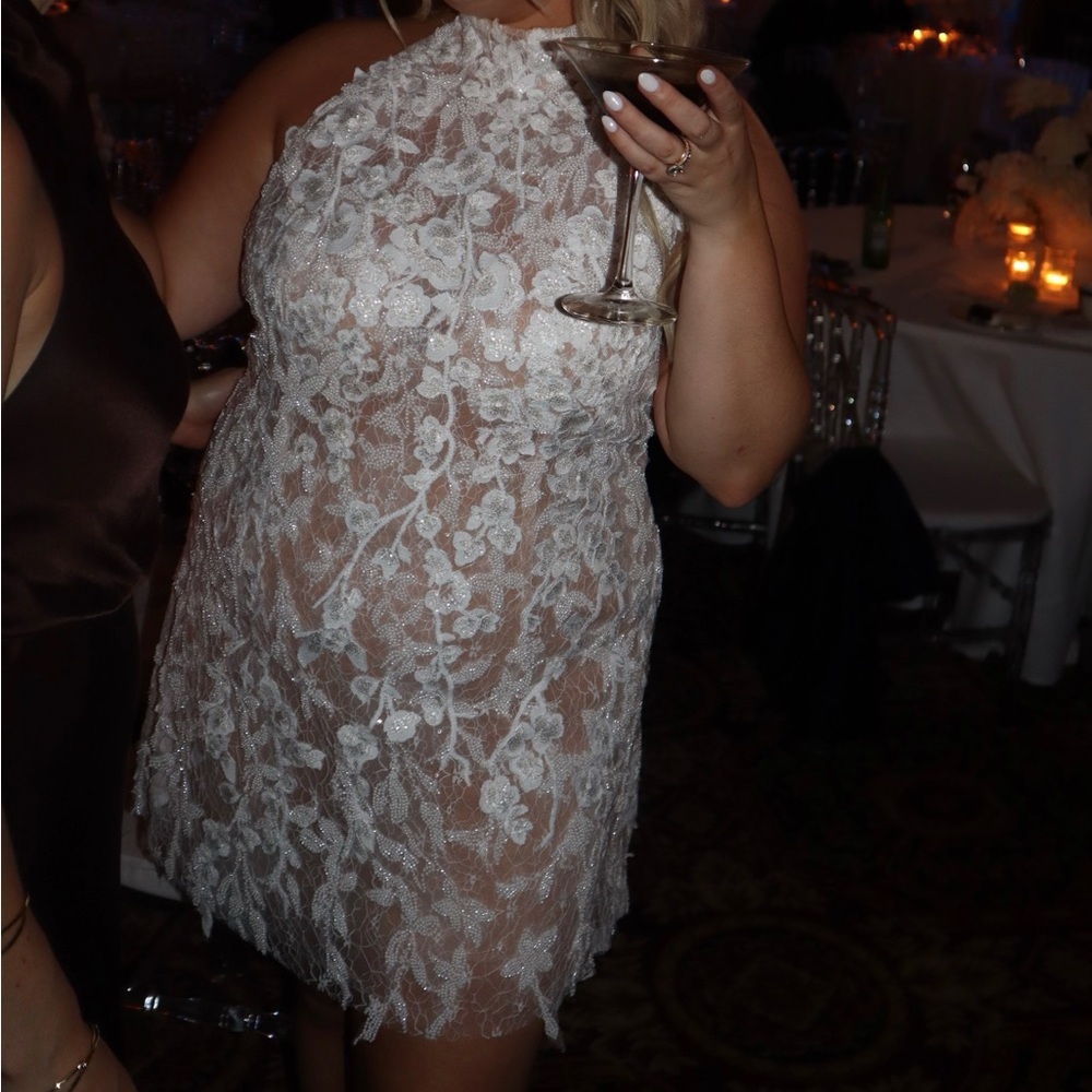 Aston Bridal Ivy Mini Dress - custom made, no feathers